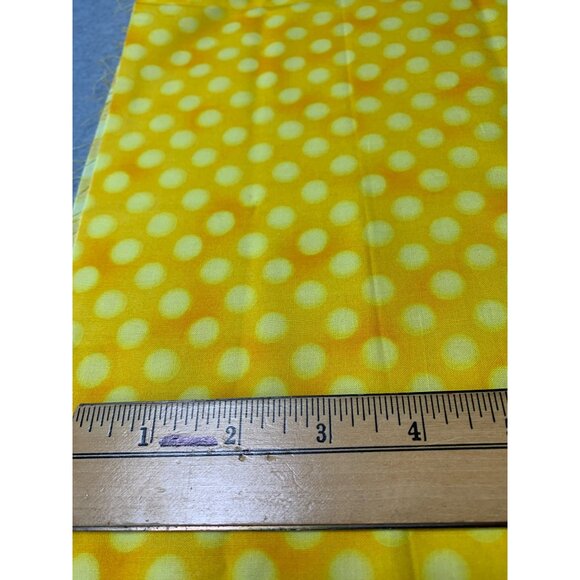Yellow Polka Dot Fabric 18x22" Quilting Cotton By Moda Fabrics - Picture 4 of 8